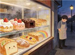 水彩画:网红面包卖不动了