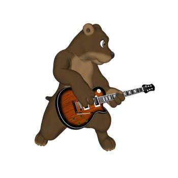 土拨鼠弹吉他动物SU模型 SU模型下载