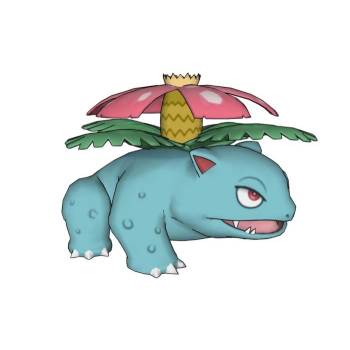 卡通宠物小精灵妙蛙花动物SU模型 SU模型下载