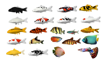 [动物]观赏鱼金鱼 草图大师模型库下载 SU模型免费下载 - 草图大师模型库