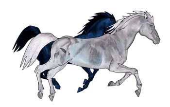 [动物]两匹奔跑的骏马 草图大师模型库下载 SU模型免费下载 - 草图大师模型库