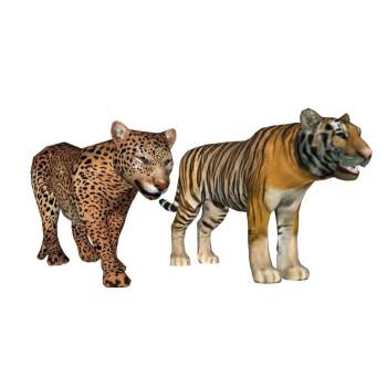 美洲豹子和老虎动物SU模型 SU模型下载