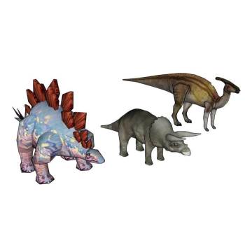 三只卡通恐龙动物SU模型 SU模型下载