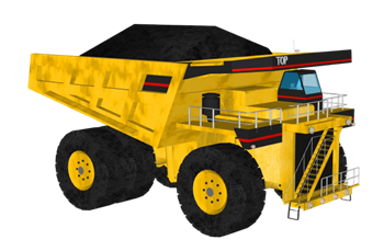 [机械]矿用自卸卡车翻斗车 SU模型库免费