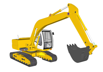 [机械]履带式液压挖掘机 草图大师免费模型