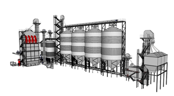 [机械]粮食加工厂 SU模型库免费