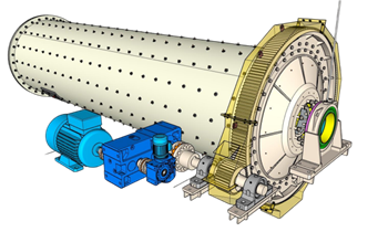 [机械]溢流型球磨机 SU模型网