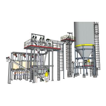 工业生产搅拌站机械SU模型 SU模型下载