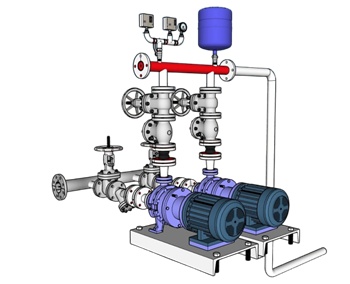 [机械]工业泵组 SU模型网