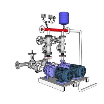 工业泵组机械SU模型 SU模型下载