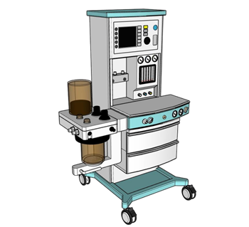 [机械]麻醉机医疗设备 SU免费素材库