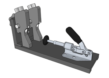[机械]推拉式快速夹钳 su模型素材库