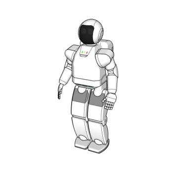 人形机器人机械SU模型 - SU模型免费下载_sketchup模型