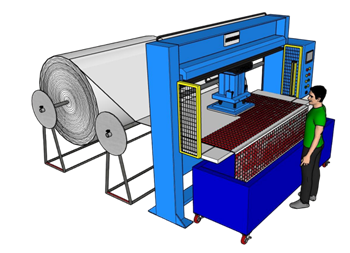 [机械]卷对片裁切设备裁床 SU下载