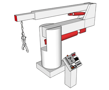 [机械]电动葫芦起重量设备 免费SU模型