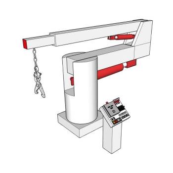 电动葫芦起重量设备机械SU模型 SU模型下载