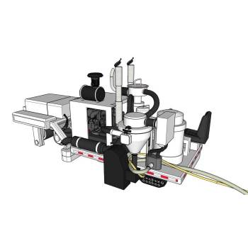 路面研磨机开槽机机械SU模型 - SU模型免费下载_sketchup模型