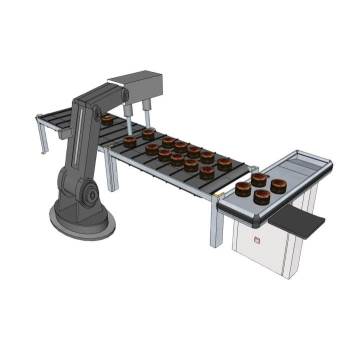 工业自动化生产线中的物料搬运工作站机械SU模型 SU模型下载