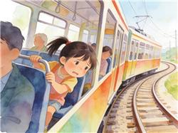 水彩画:为什么坐电车更容易晕车?