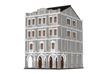 [建筑]中式民国风格建筑 SU模型网