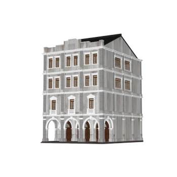 中式民国风格建筑建筑SU模型 SU模型下载