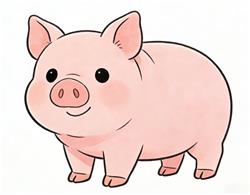 简笔画:卡通小猪