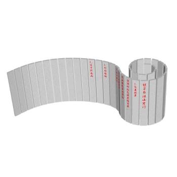 竹简小品雕塑SU模型 SU模型下载