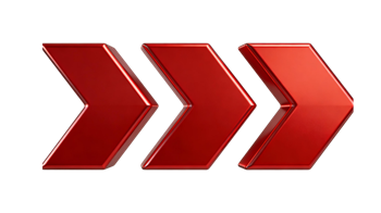 矢量图:红色三箭头C4D元素