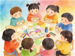 水彩画:包饺子大赛 除了不像饺子啥都像