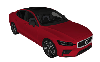 [交通]沃尔沃S60汽车 草图大师模型库