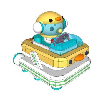 婴儿学步车交通SU模型 SU模型下载