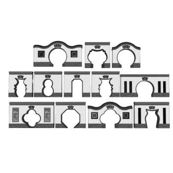 月洞门建筑SU模型 SU模型下载