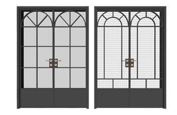 [门窗]法式门玻璃门 sketchup模型下载