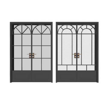 法式门玻璃门门窗SU模型 SU模型下载