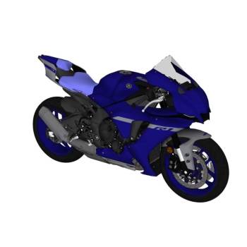 雅马哈摩托车交通SU模型 SU模型下载