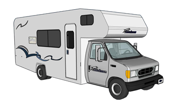 [交通]露营车房车 su模型素材库