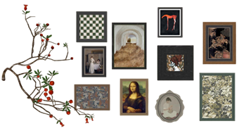 [装饰]墙饰画照片墙 SU模型素材网站