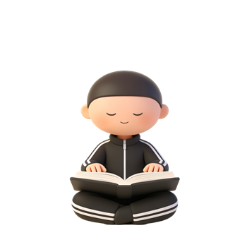 矢量图:卡通阅读c4d人物