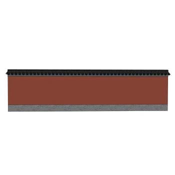 中式古代宫墙建筑SU模型 SU模型下载