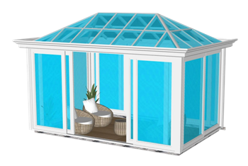 [建筑]玻璃阳光房 SU素材库