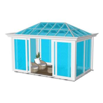 玻璃阳光房建筑SU模型 SU模型下载