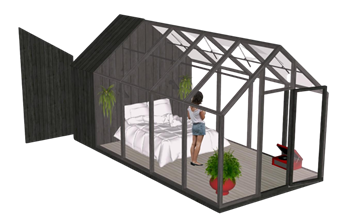 [景观]阳光房休闲屋 SU组件库