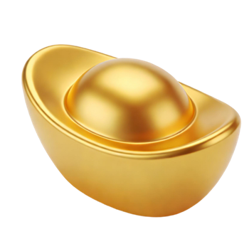 矢量图:金元宝C4D元素