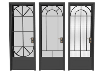 [门窗]法式风格单开门玻璃门 sketchup模型下载