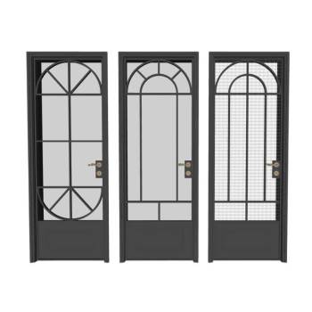 法式风格单开门玻璃门门窗SU模型 SU模型下载