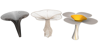 [景观]艺术花架 su模型素材