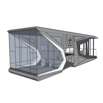 太空舱民宿建筑SU模型 SU模型下载