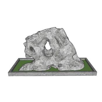 珊瑚石太湖石景观石景观SU模型 SU模型下载