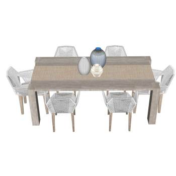 餐桌椅和花瓶桌子SU模型 SU模型下载