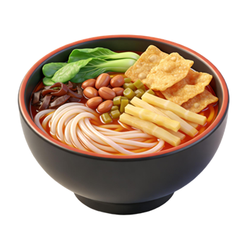 矢量图:柳州螺蛳粉一碗面C4D素材